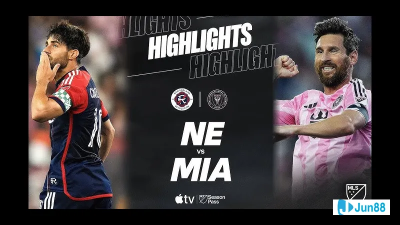 Cầu thủ Inter Miami tự tin dẫn bóng trước áp lực từ cầu thủ New England Cầu thủ Inter Miami tự tin dẫn bóng trước áp lực từ cầu thủ New England