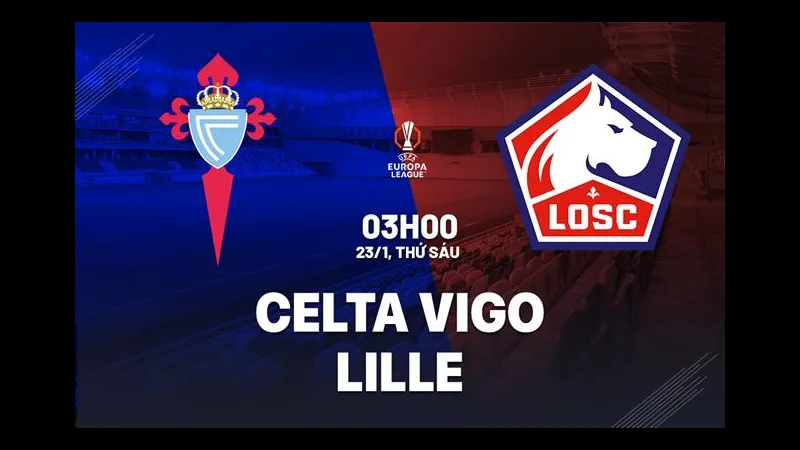 Cầu thủ Celta Vigo và Lille xô đẩy trên sân cỏ Cầu thủ Celta Vigo và Lille xô đẩy trên sân cỏ