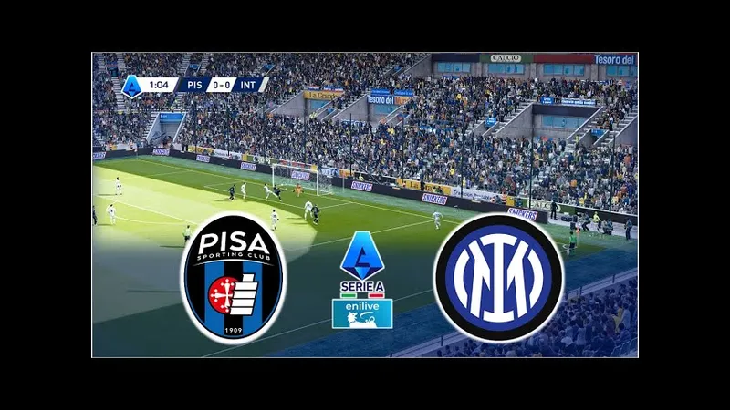 Cầu thủ Inter Milan vượt qua phòng ngự của Pisa Cầu thủ Inter Milan vượt qua phòng ngự của Pisa